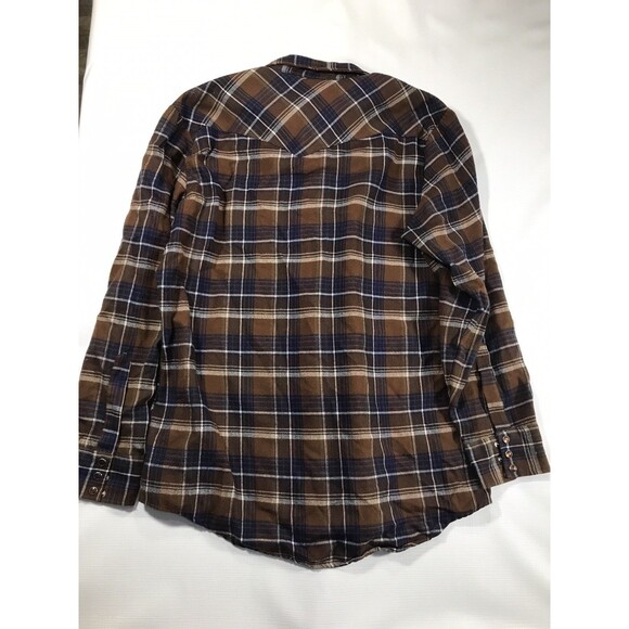 VTG Genuine Roebucks Pearl Button Down Western Long Sleeve Men’s Xl Tall - Picture 8 of 10